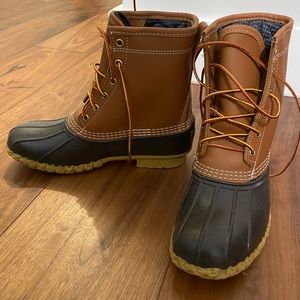 L.L. Bean Brown and Black Duck Boots